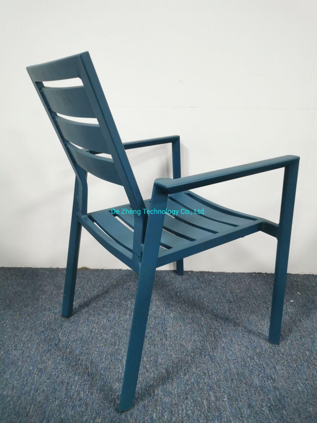 Leisure Design Outdoor Garden Furniture Balcony Colorful Patio Chairs Garden Aluminum Chairs