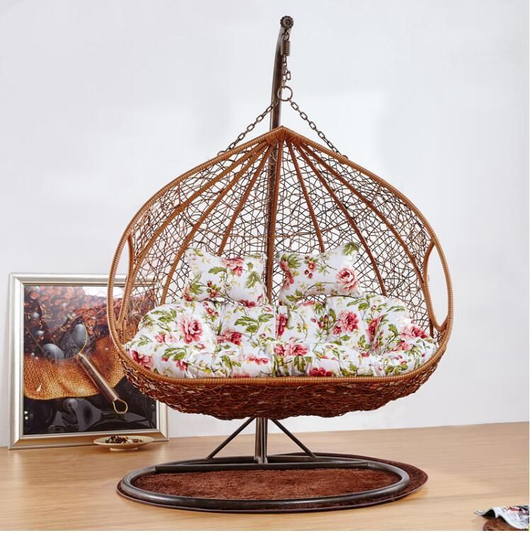 Customized Leisure Hanging Patio Garden Rattan Wedding Swing Chair