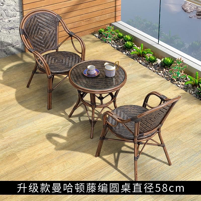 Outdoor Garden Patio PE Rattan Sofa and Table