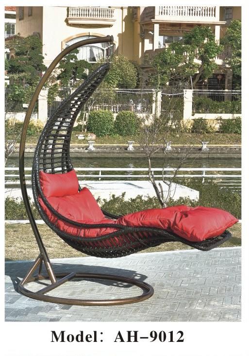 Hot Selling Modern Style Garden Rattan Egg Swing Chair with or Without Cushion Hanging Chair