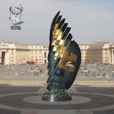 Modern Outdoor Sculpture Mirror Polishing Stainless Steel Decoration Art Sculpture