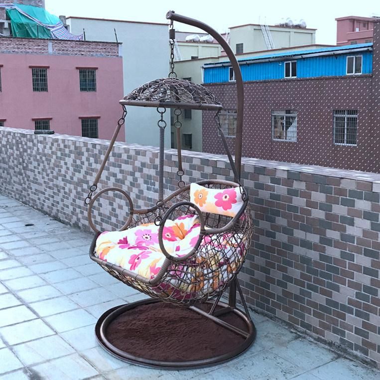 Modern Fashion Garden Outdoor Furniture Patio Rattan Padded Swing Chair