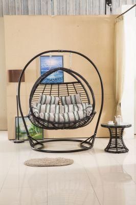 Customized New OEM Foshan Egg Double Swing Chair with Stand