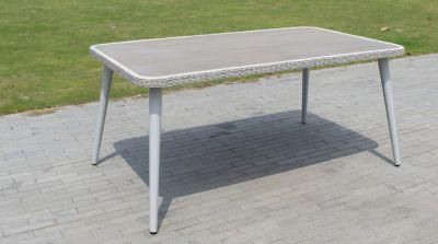 UV Protection All Weather Rattan Aluminum Table