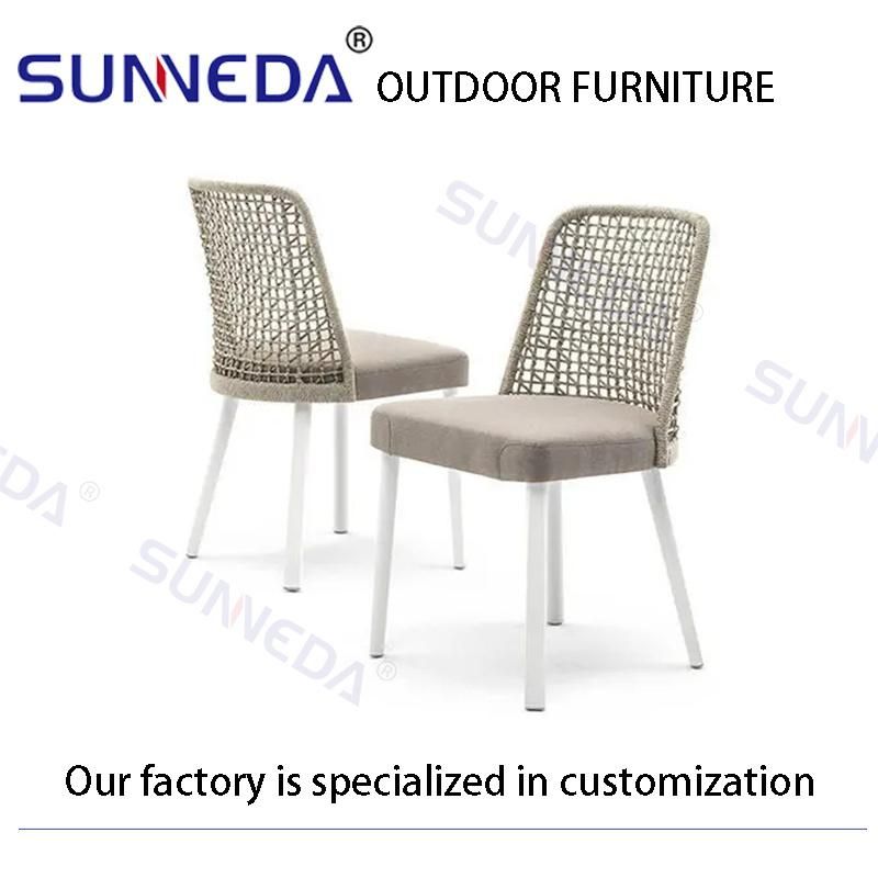 New Concept Cushion Waterproof Weaving Courtyard School Beach Furniture Set