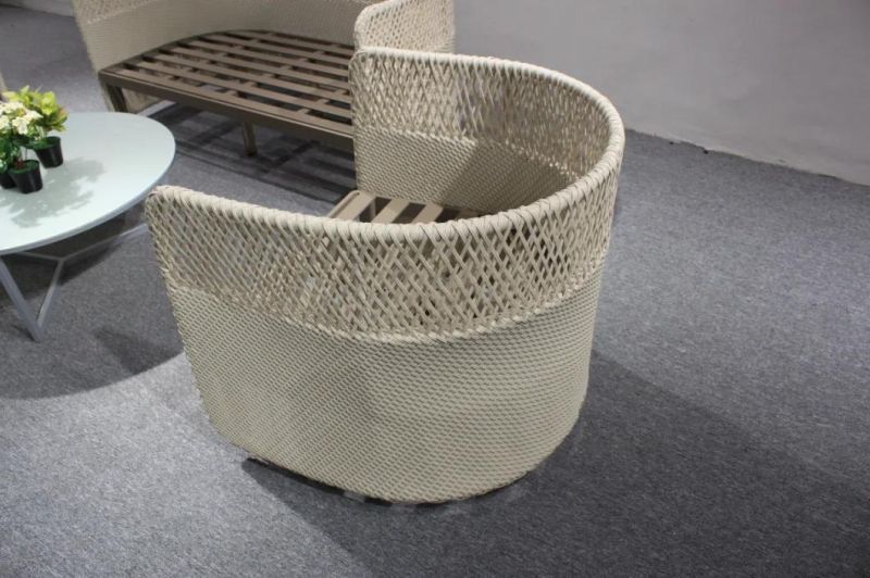 Restaurant Bar Darwin Wrapped Paper/ Carton Box Grey Garden Corner Rattan Sofa Set