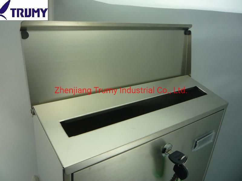 Matt Lacquer Stainless Steel Modern House Secure Mailbox Large Letter Box