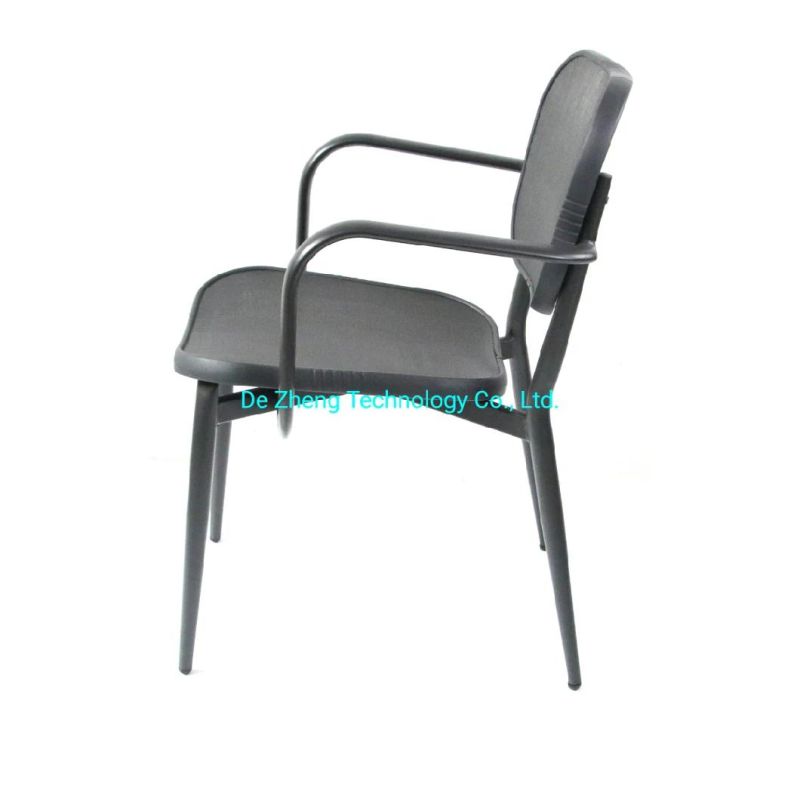 Modern Design Hideaway Patio Garden Aluminum Leisure Bar Cafe Dining Chair