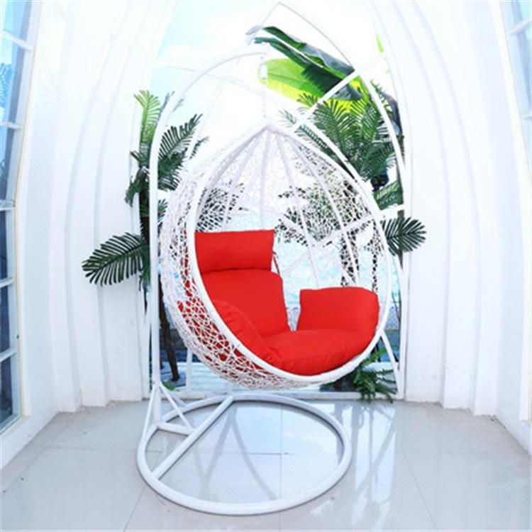 Cane Basket Rattan Hammock Macrame Balcony Garden Patio Outdoor Hang Swing Chair