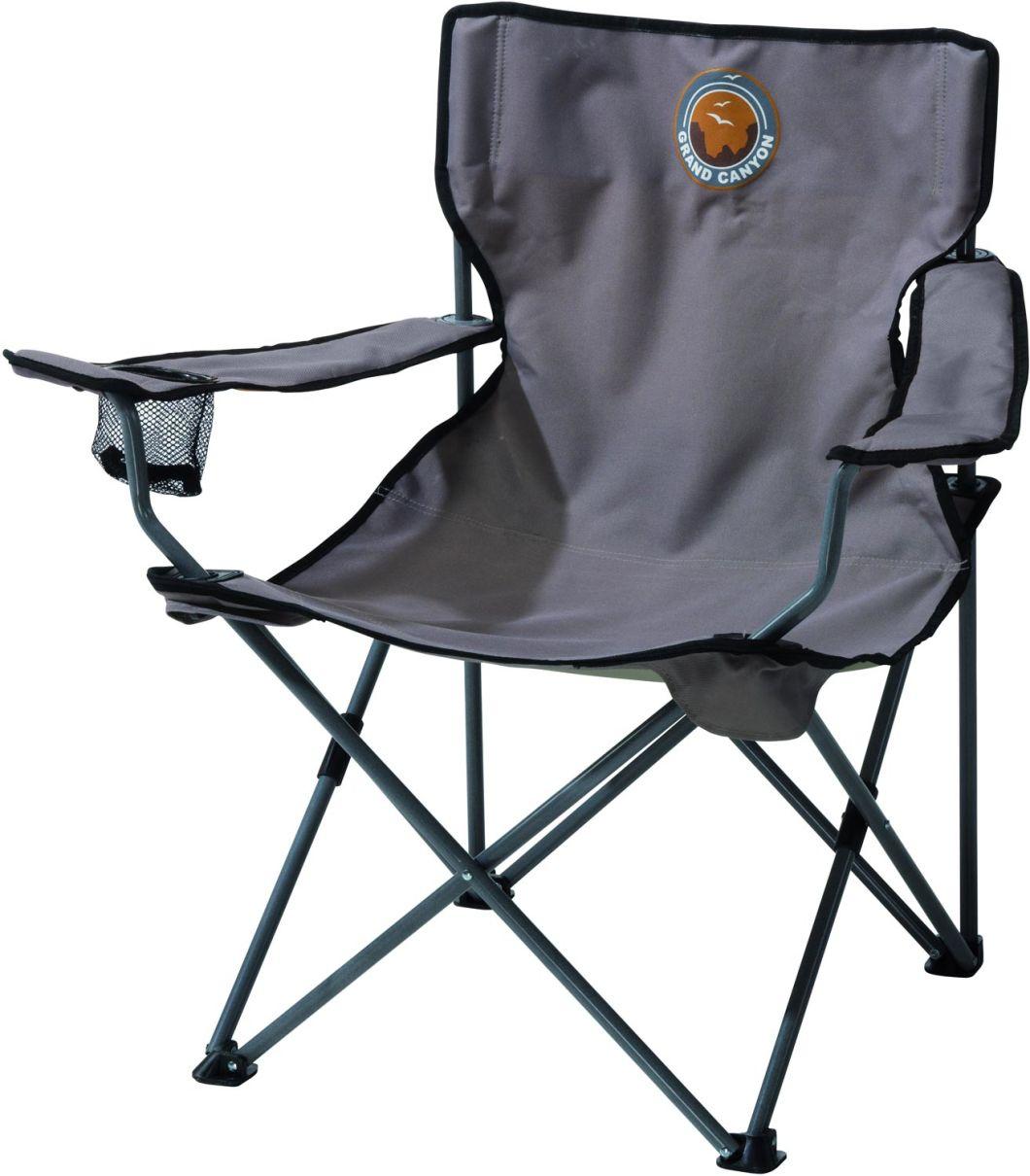 Hot Selling Foldable Camping Chair in Green, Folding Chair with Armrest Suitable for Beach and Camping and Fishing