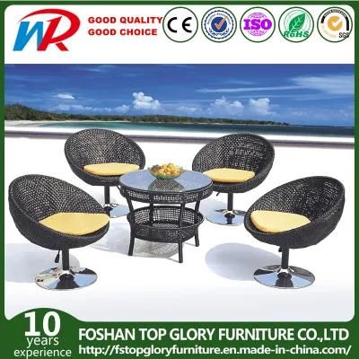 Garden Wicker Chair Cube Dining Set Outdoor Rattan Patio Furniture (TG-700)