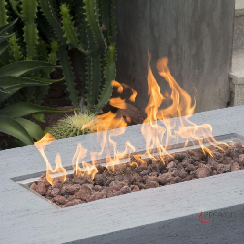Concrete Propane Gas with CSA Certification Light Gray Outdoor Patio Heater Firetable