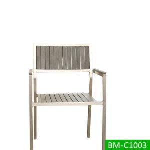 Long Lifetime and Weatherproof Outdoor Using WPC Wood Chair (BM-C1003)