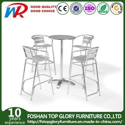 Chinese Wholesale Outdoor Home Gander Stainless Steel Bar Table Set
