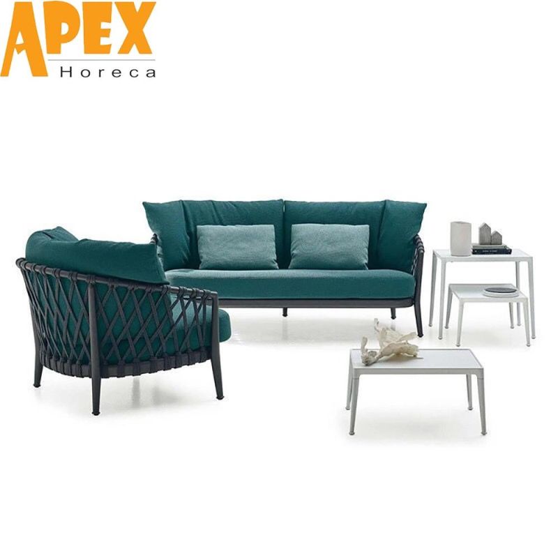 Hotel Outdoor Furniture Aluminum Frame Sofa Set Custom Cheap Wholesale