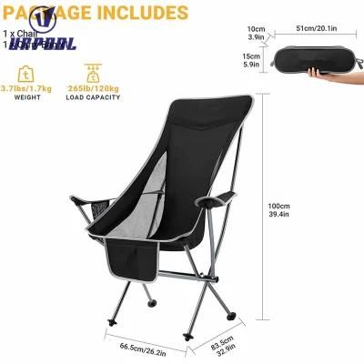 Ultralight Compact Folding Chair with Anti-Sinking Large Feet and Alu. Joints Backpacking Chair Folding Beach Chair for Adults