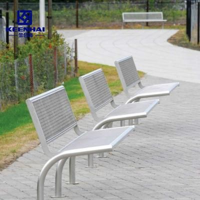 Custom Made Stainless Steel Metal Public Seating Bench