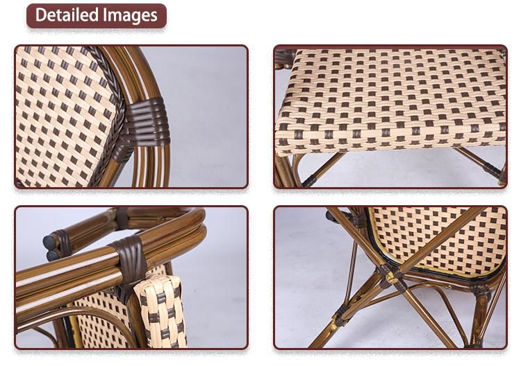 (SP-OC429) Patio Restaurant Furniture Cafe Outdoor Rattan Chair Stackable