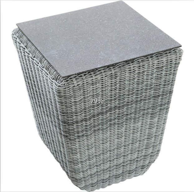 New Aluminum Darwin or OEM L Shape Rattan Sofa Dining Set