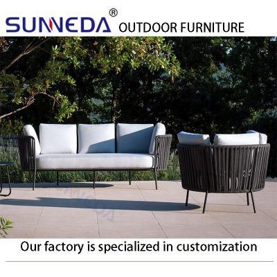 Rattan Woven Deluxe Outdoor Modern Leisure Garden Sofa Furnitures