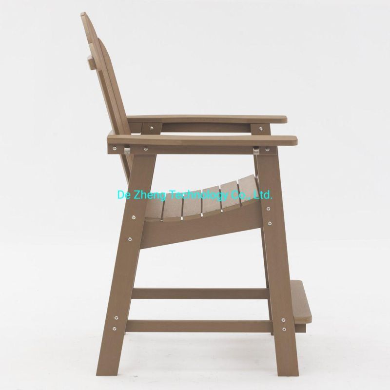 China Wholesale Patio Wooden Home Outdoor Garden Bar Chair for Poolside