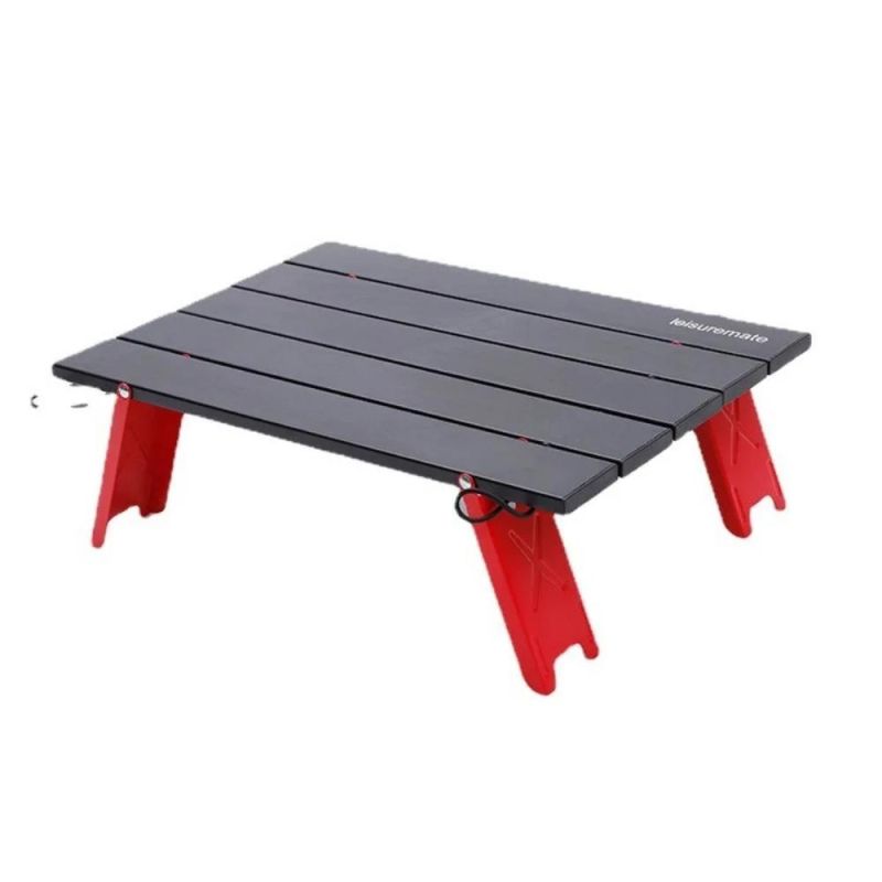 Portable Aluminum Alloy Mini Folding Beach Picnic Table Lightweight Compact Small Tea Dining BBQ Table for Travel Hiking Outdoor Camping Wyz20299