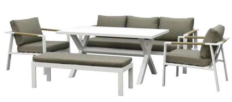 Outdoor Aluminum Lounge Sofa Patio Garden Furniture for Home Hotel