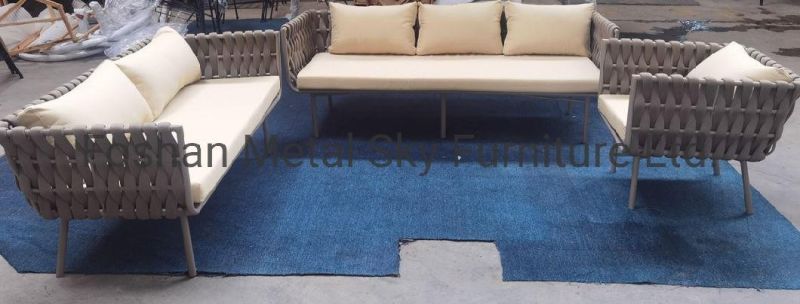 Outdoor Aluminum Garden Hotel Restaurant Villa Patio Courtyard Combination Sofa