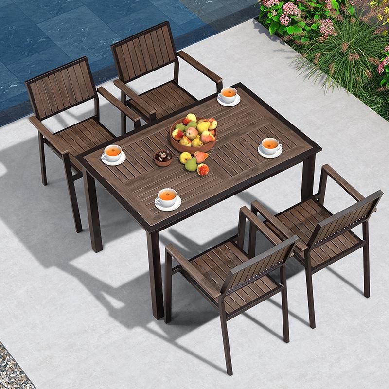 Modern Restaurant Furniture Plastic Wood Dining Chair