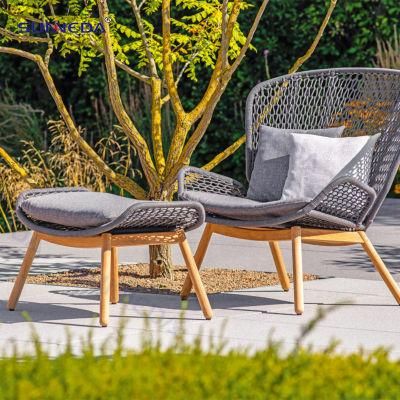 Modern Leisure Webbing Aluminum Chair Outdoor Garden Chair