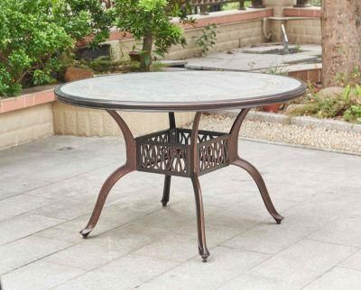 Modern Style Party Dining Cast Aluminum Table