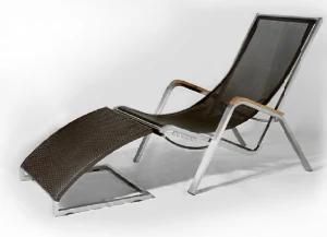 Outdoor Chaise Lounge with Textilene