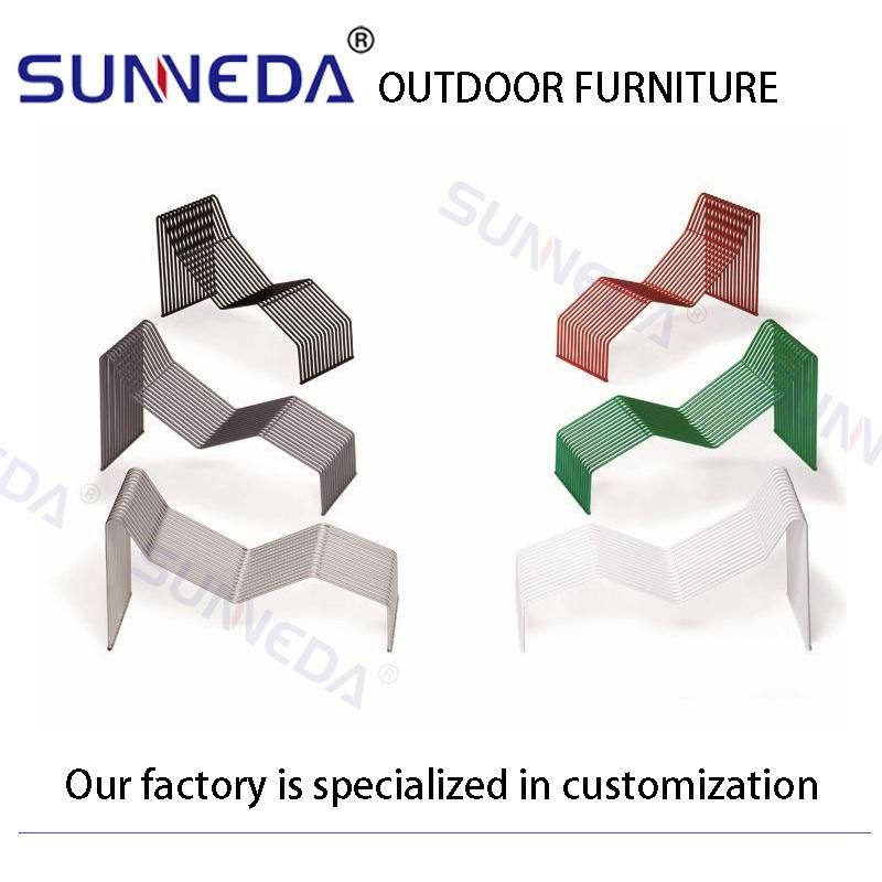 Stacking Structure Outdoor Travel Lounger Furniture with Creative Shape Frame