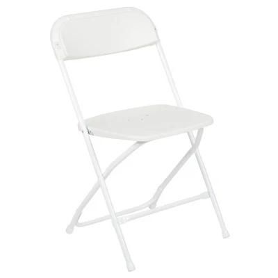 Comfortable White Plastic Folding Chair for Event