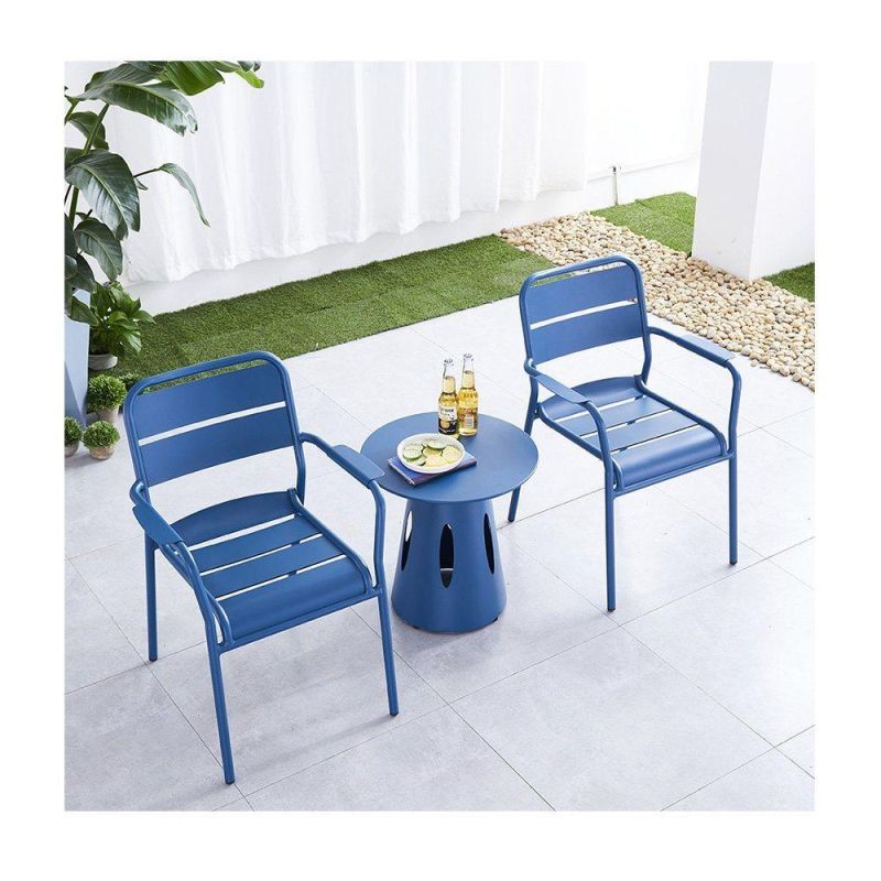 Wholesale Stackable Aluminum Park Garden Public Leisure Chair
