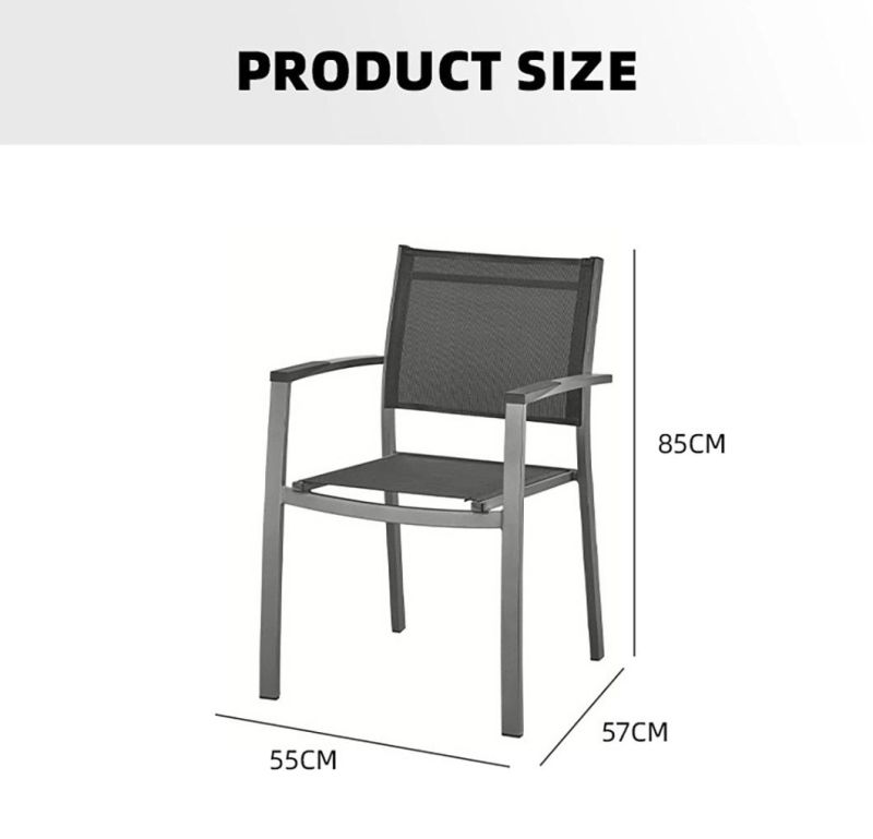 Factory Price Wholesale Modern Outdoor Furniture Stainless Steel Dining Chair