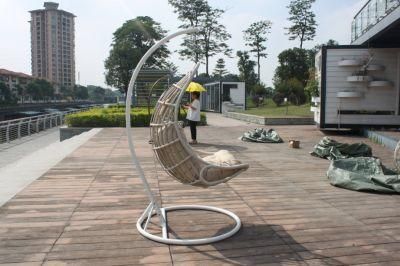Metal Rotary OEM Foshan Swing Seat Detachable Baffle Grey Egg Portable Hammock Chair with Factory Price