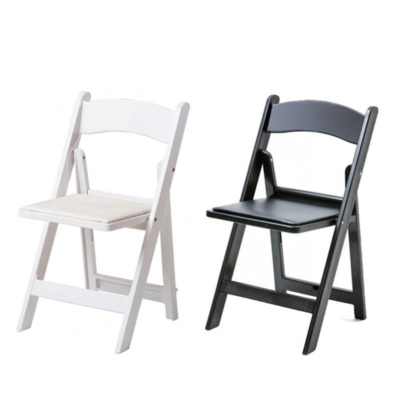 Promotional Outdoor Indoor White Resin PC Folding Wimbledon Chair