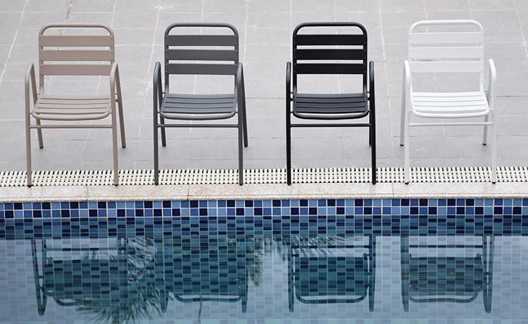 Wholesale Aluminum Metal Outdoor Dining Chair Modern