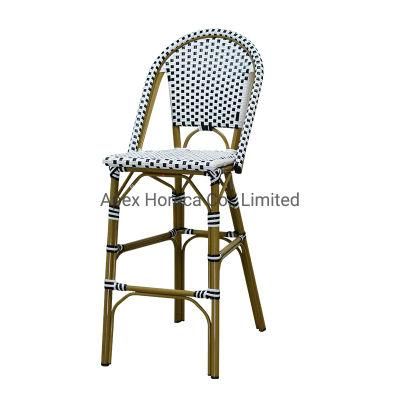High Quality Wicker Bistro Bar Chair for Cafe and Restaurant