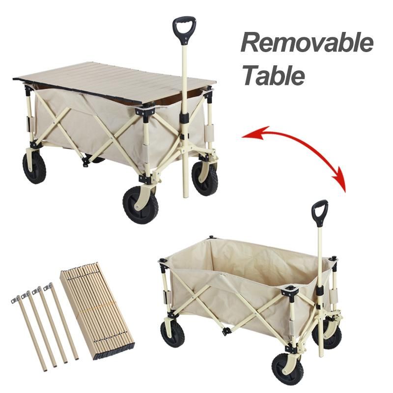 Multi Functional Inflatable Wheels Foldable Handy Carry Outdoor Garden Trolley