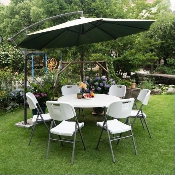 Wholesale 5FT Round Outdoor Plastic Fold in Half Table for Party Wedding Table Banquet Folding Table for Events