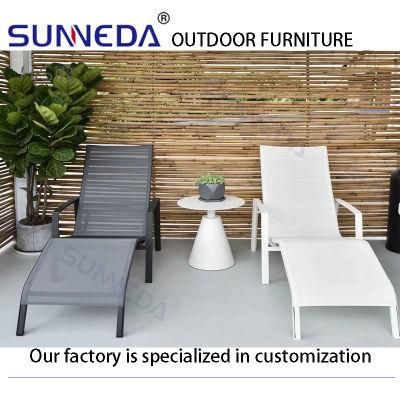 Sunbed Outdoor Chair Aluminum Frame Sun Lounger