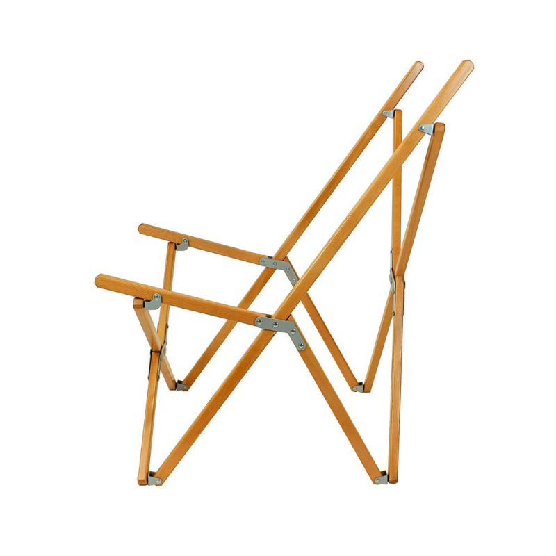 Wooden Canvas Beach Chair Lounge Chair Camping Folding Chair