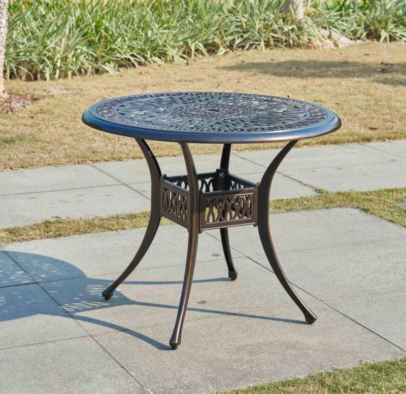 Cast Aluminum Outdoor Garden Cafe Table