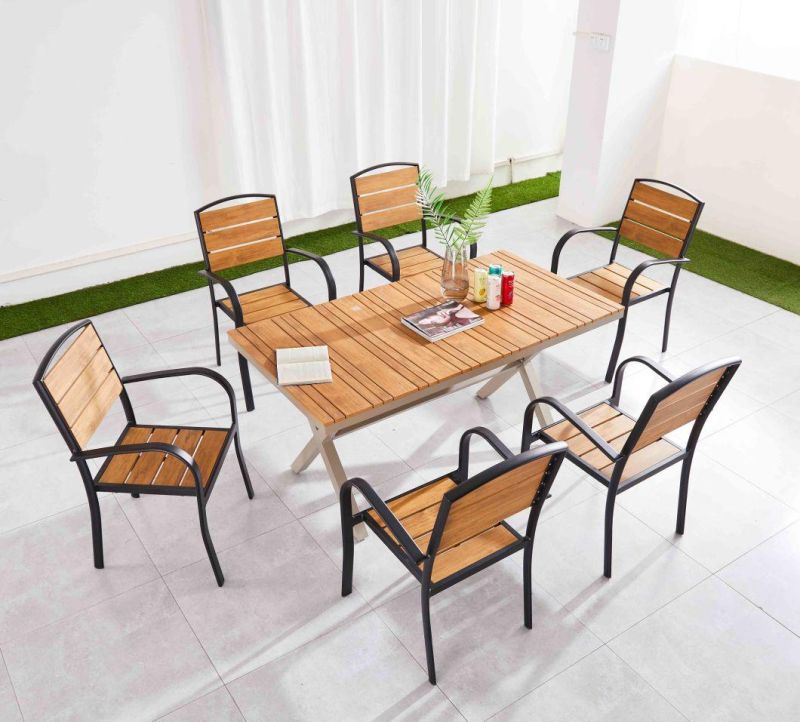 Hotel Modern Restaurant Outdoor Garden Furniture Patio Dining Table