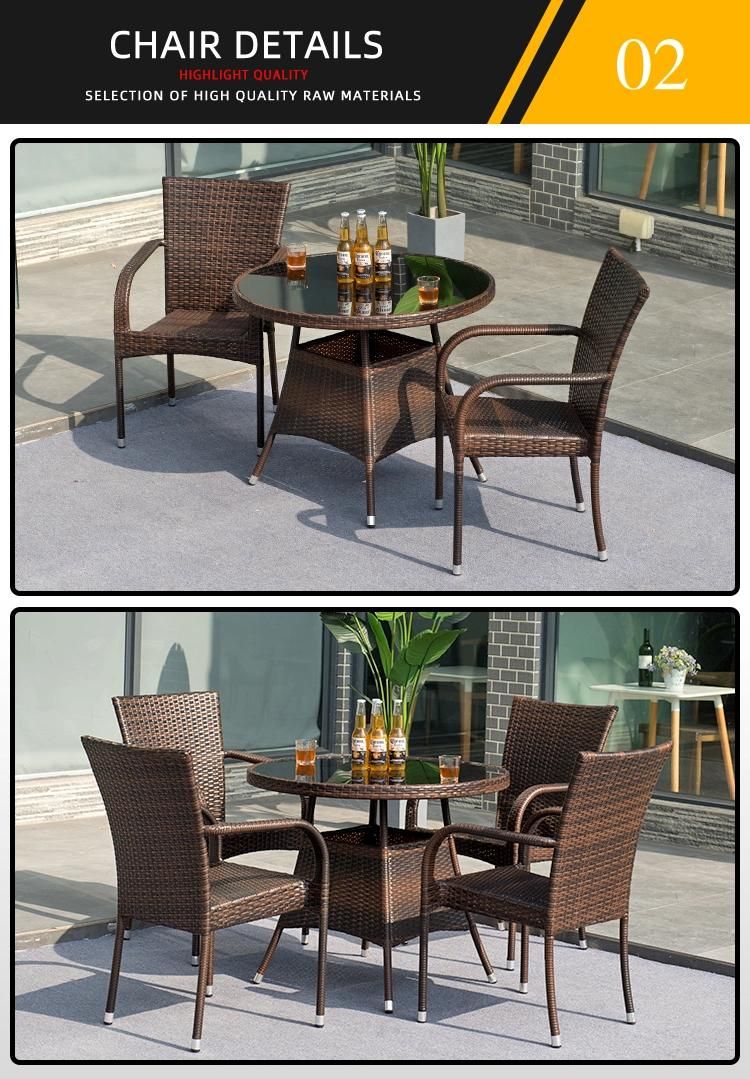 Outdoor Rattan Garden Furniture Household Furniture with Tables and Chairs