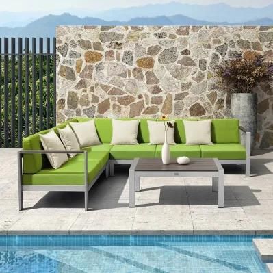 Colorful Leisure Sofa Set Outdoor Furniture with Spliceable Chairs