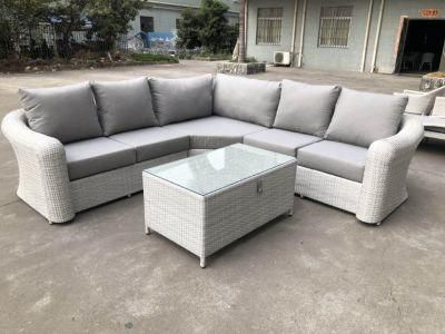 Outdoor Modern Darwin or OEM Cane 2 Seater Curved Patio Sofa