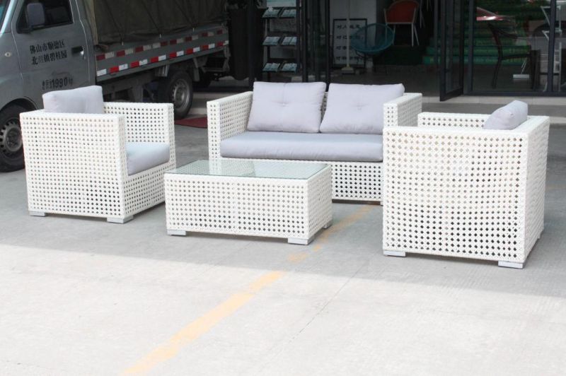 Foshan Unfolded Darwin or OEM Wicker Furniture Outside Outdoor Corner Lounge Set